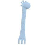 Лъжица силиконова Giraffe Blue