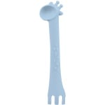 Лъжица силиконова Giraffe Blue