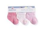 Бебешки памучни чорапи терлички SOLID PINK 6-12 месеца