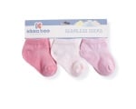 Бебешки памучни чорапи терлички SOLID PINK 6-12 месеца