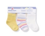 Бебешки памучни чорапи STRIPES YELLOW 6-12 месеца