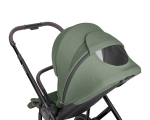 Комбинирана количка 3в1 с кош за новородено Chiara Army Green