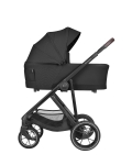 Комбинирана количка 3в1 с кош за новородено Chiara Black