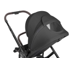 Комбинирана количка 3в1 с кош за новородено Chiara Black