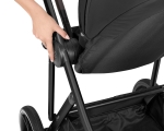 Комбинирана количка 3в1 с кош за новородено Chiara Black
