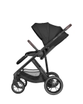 Комбинирана количка 3в1 с кош за новородено Chiara Black