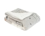 Супер меко бебешко одеяло с шерпа Polar Fisher 110/140 см сиво