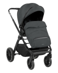 Комбинирана количка 2в1 с кош за новородено Tiffany Dark Grey 2024