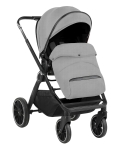 Комбинирана количка 2в1 с кош за новородено Tiffany Light Grey 2024