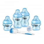 Tommee Tippee Комплект за новородено + четка за шишета, син цвят TT.0055