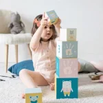 BABY ART Активни кубчета за кула с отпечатъци с боички 00072.001
