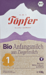 Био козе мляко за кърмачета Töpfer Lactana 1, 400 g