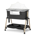 МИНИ КОШАРА LAYLA 2В1 BLACK/wooden effect С ПАДАЩА