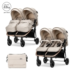 Д.КОЛИЧКА DUO BEIGE до 22 кг за близнаци
