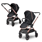 Д.КОЛИЧКА REYA 2in1 BLACK до 22 кг с реверсивна др