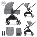 Д.КОЛИЧКА REYA 2in1 GREY до 22 кг с реверсивна дръ