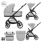 Д.КОЛИЧКА VENICE 2в1 до 22 кг GREY с кош за новоро