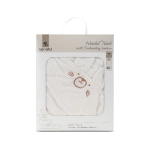 ХАВЛИЯ 90/90 СМ С КАЧУЛКА И БРОДЕРИЯ БЯЛА