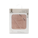 ХАВЛИЯ 90/90 СМ С КАЧУЛКА И БРОДЕРИЯ РОЗОВА