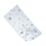 ЧАРШАФ С ЛАСТИК 70/140+15см  BEAR WITH SWING СИНЬО