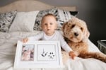 Pearhead Рамка за снимка и мастилени отпечатъци за дете и домашен любимец - Best friends forever