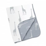 Doomoo Памучно одеяло Dream - Giraf Grey 75x100см