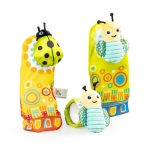 Дрънкалки чорапи Green Beetle Bee 82624