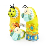 Дрънкалки чорапи Green Beetle Bee 82624