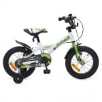 Детски велосипед 14 Rapid бял/зелен