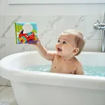 Магическа книжка за баня Playgro Magic Reveal Splash Book разкрива илюстрации на животни, когато се намокри с вода 0540