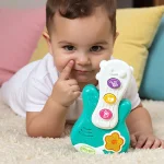 Активна играчка Китара от Playgro, с 9 мелодии и звуци, мигащи светлини, цветни и забавни бутони, за деца над 9 месеца 0729
