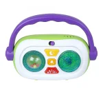 Активна играчка Радио от Playgro, с 18 мелодии и звуци, мигащи светлини, клик-клак дръжка, въртяща се дрънкалка, за деца над 9 месеца 0730