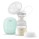 Единична електрическа помпа за изцеждане на кърма Philips AVENT Essential SCF323/11, с мек силиконов уплътнител с унифициран размер 0614.001