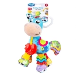 Плюшена активна играчка Playgro Activity Friend Конче Хоп-Троп, с гризалка и удобен ринг за закачване на количка или столче за кола, 0м+ 0411