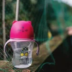 Tommee Tippee Преходна чаша с мек силиконов накрайник и дръжки, 230 мл, 6м+, Розова ТТ.0191