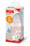 NUK First Choice+ РР Шише Temperature control 150мл. със силиконов биберон 0-6м. ROSE + box Арт.№ 10.743.924