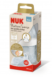 NUK NATURE SENSE шише стъклено 120мл. силиконов биберон р-р S, Softer Арт.№ 10.747.122