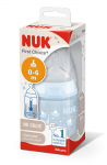 NUK First Choice+ РР Шише Temperature control 150мл. със силиконов биберон 0-6м. BLUE + box Арт.№ 10.743.925