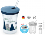 NUK EVOLUTION Action Cup 230мл. със сламка, 12+ мес. "Hello Adventure" Арт.№ 10.255.502