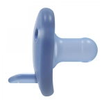 Комплект от 2 бр. ортодонтски силиконови залъгалки  в кутия за стерилизиране, сини 0670.001 