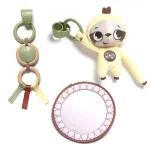 Активна гимнастика Tiny Love Boho Chic Luxe Developmental Gymini с кръгло килимче с диаметър 92 см и дървена арка с висящи играчки, 0м+
