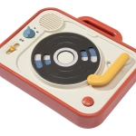 Електронна музикална играчка DJ Станция от серията Tiny Rockers, с 13 рокендрол мелодии, въртяща се peek-a-boo плоча, 12м+ 0853.001