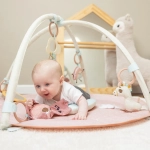 Активна гимнастика Tiny Love Developmental Gymini от серията Unicorn Wonderlands, с кръгло килимче с диаметър 90 см, регулиращи се арки и селекция от 5 играчки, 0-36м 0129.001