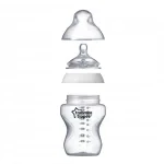 Tommee Tippee Шише за хранене Easi-Vent 3м+, 340 мл, 2 бр./оп. 0037