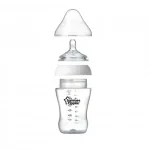 Tommee Tippee Шише за хранене ULTRA 3м+, 340 мл, с декорация РОЗОВО