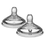Комплект от 2 броя Биберони Tommee Tippee Natural Start FAST FLOW (бърз поток), 3 капки, подходящи за бебета на възраст 6+ месеца ТТ.0006
