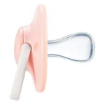 Комплект от 2 бр. ортодонтични залъгалки Tommee Tippee ANY TIME със симетричен силиконов биберон, 0-6м, розово и крем с декор Пате, в кутия за стерилизиране TT.0266