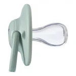 Комплект от 2 бр. ортодонтични залъгалки Tommee Tippee ANY TIME със симетричен силиконов биберон, 6-18м, бежова и зелена с декор KIND, в кутия за стерилизиране TT.0275