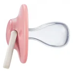 Комплект от 2 бр. ортодонтични залъгалки Tommee Tippee ANY TIME със симетричен силиконов биберон, 18-36м, пастелно и розово с декор Пеперуда, в кутия за стерилизиране TT.0282