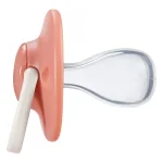 Комплект от 2 бр. ортодонтични залъгалки Tommee Tippee ANY TIME със симетричен силиконов биберон, 18-36м, пастелно и розово с декор Пеперуда, в кутия за стерилизиране TT.0282